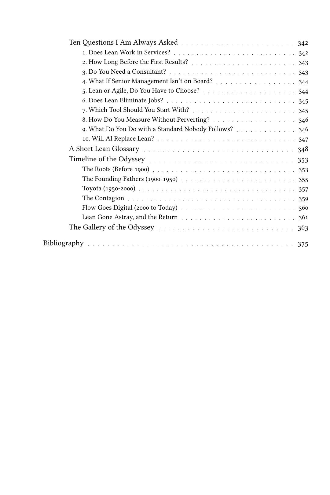 Contents, end of the appendices and bibliography