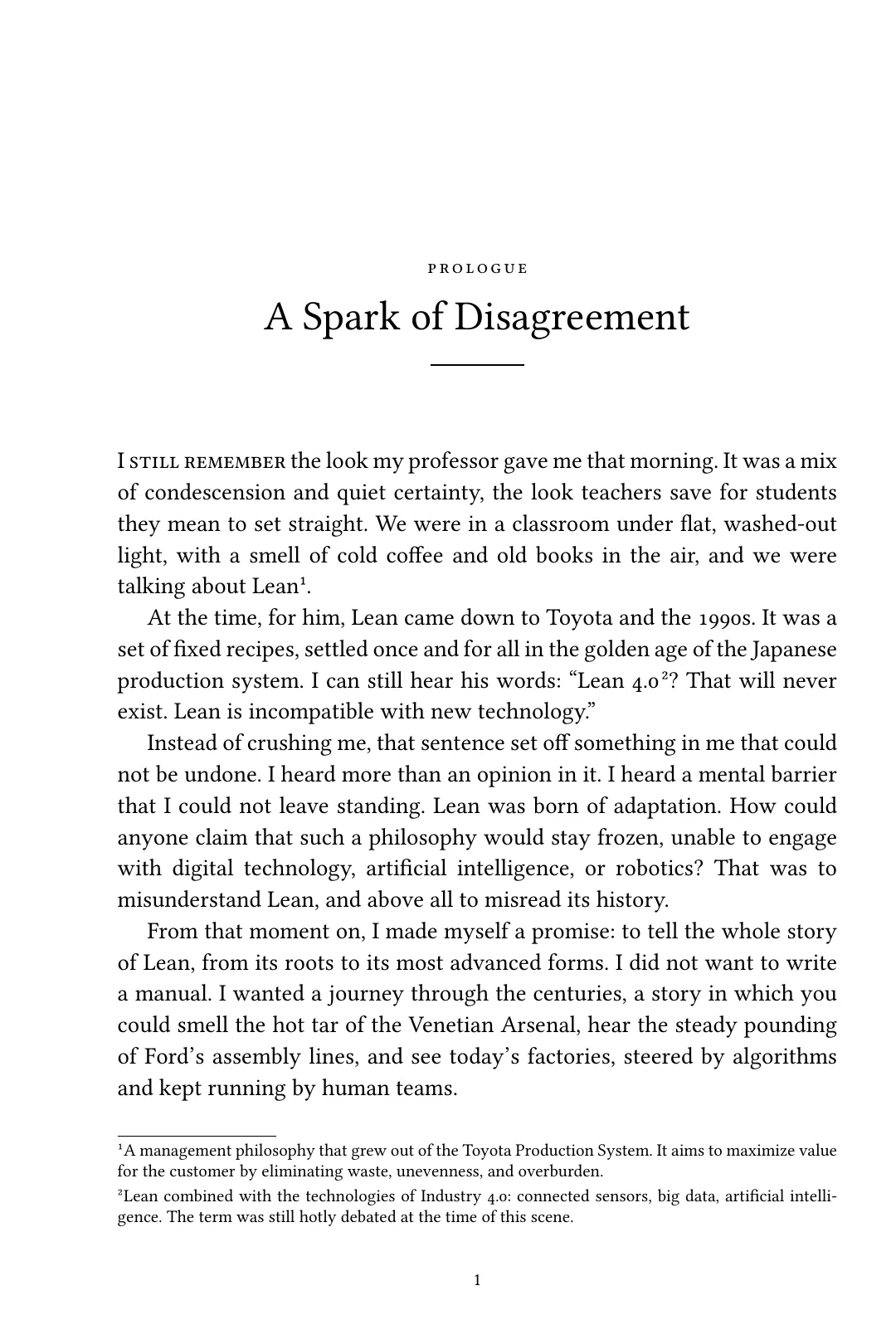 Prologue, A Spark of Disagreement, page 1