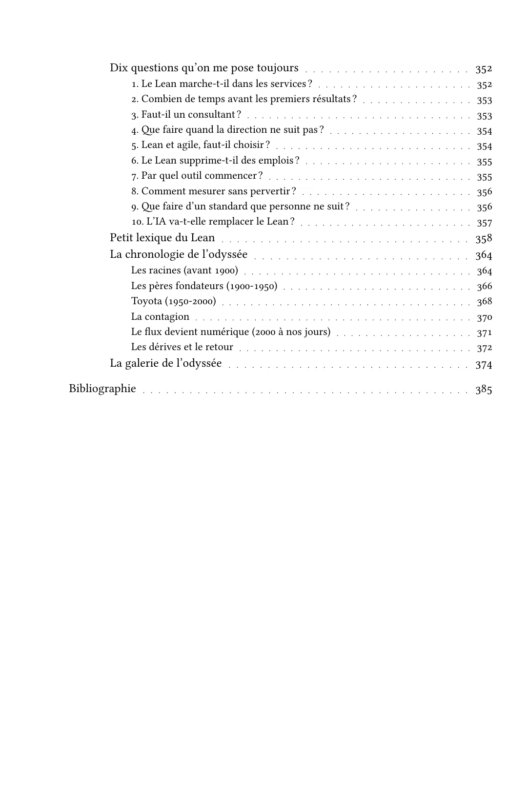 Sommaire, fin des annexes et bibliographie