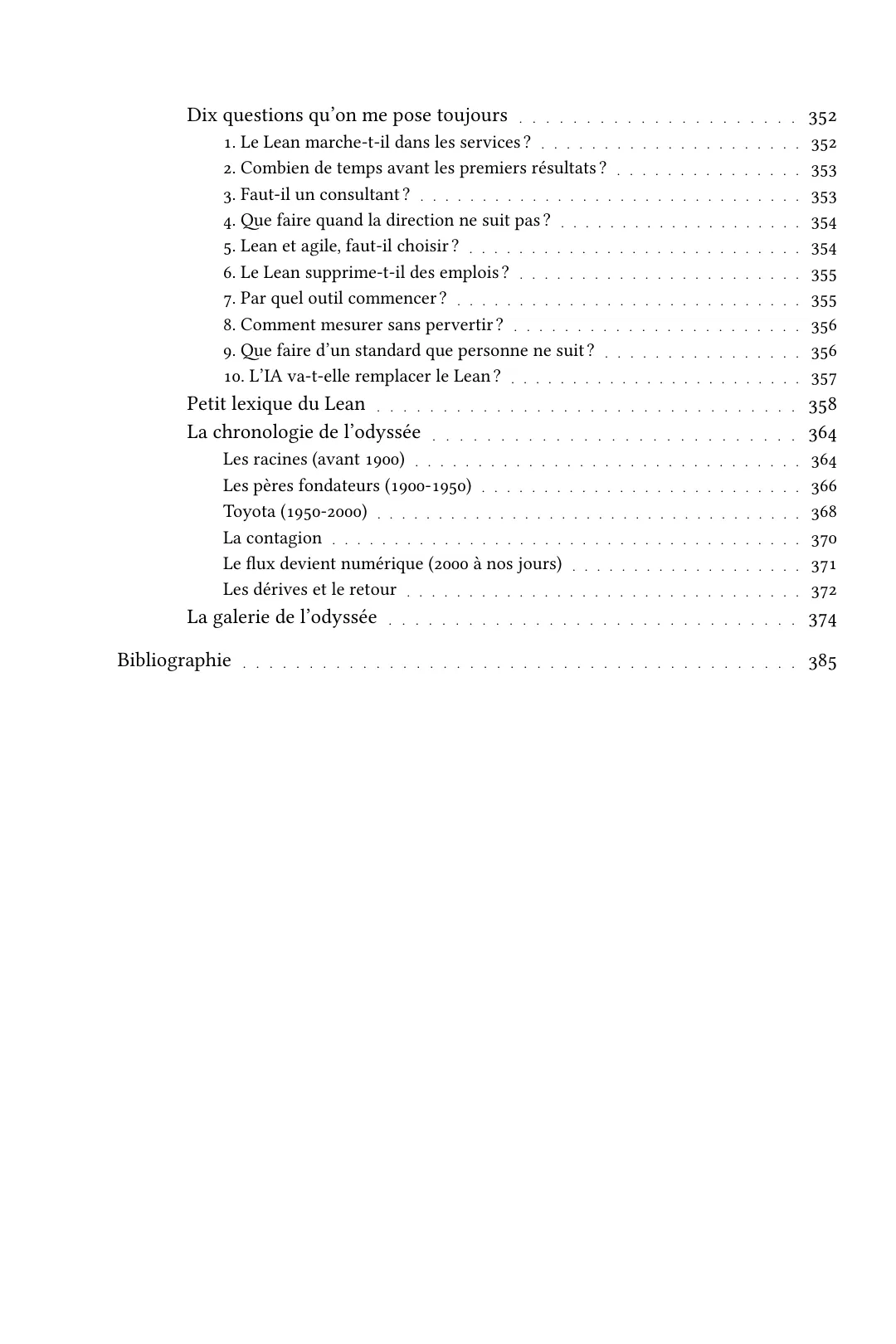 Sommaire, fin des annexes et bibliographie